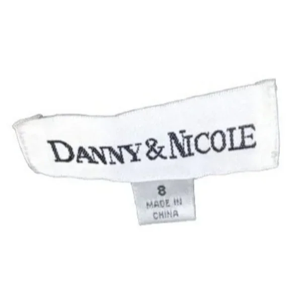 Danny & Nicole Fit & Flare Dress 8 Red Black  Polka Dot - Picture 4 of 6